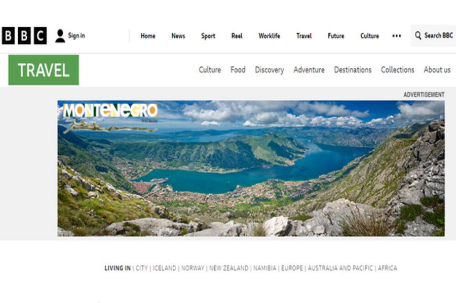 Turistička ponuda Crne Gore na kanalima čuvene globalne medijske kuće BBC