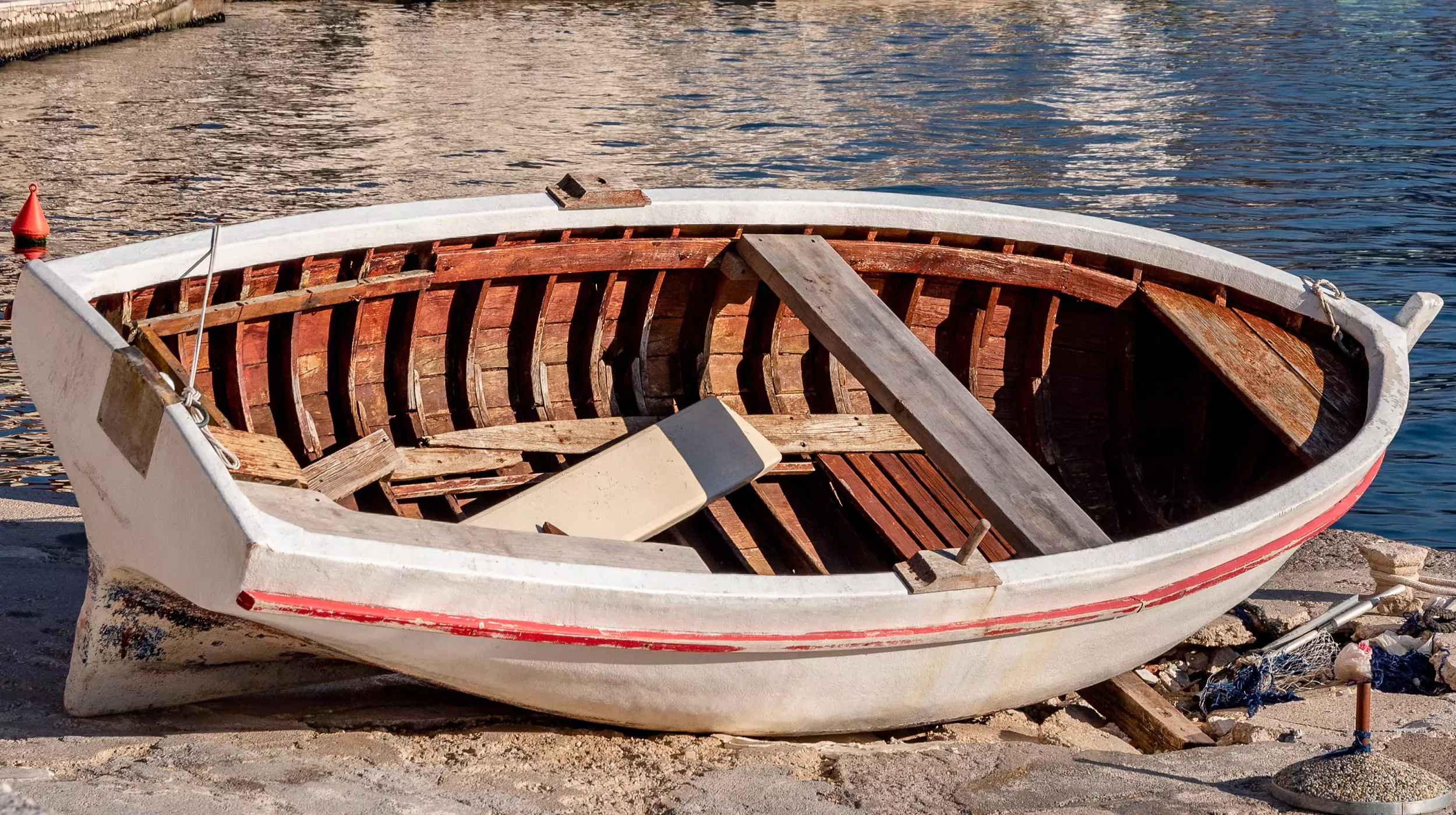 Montenegrin wooden boat